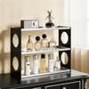 Tabletop Organizer with Acrylic Shelves Compact 3-Tier Storage Rack Long-Lasting