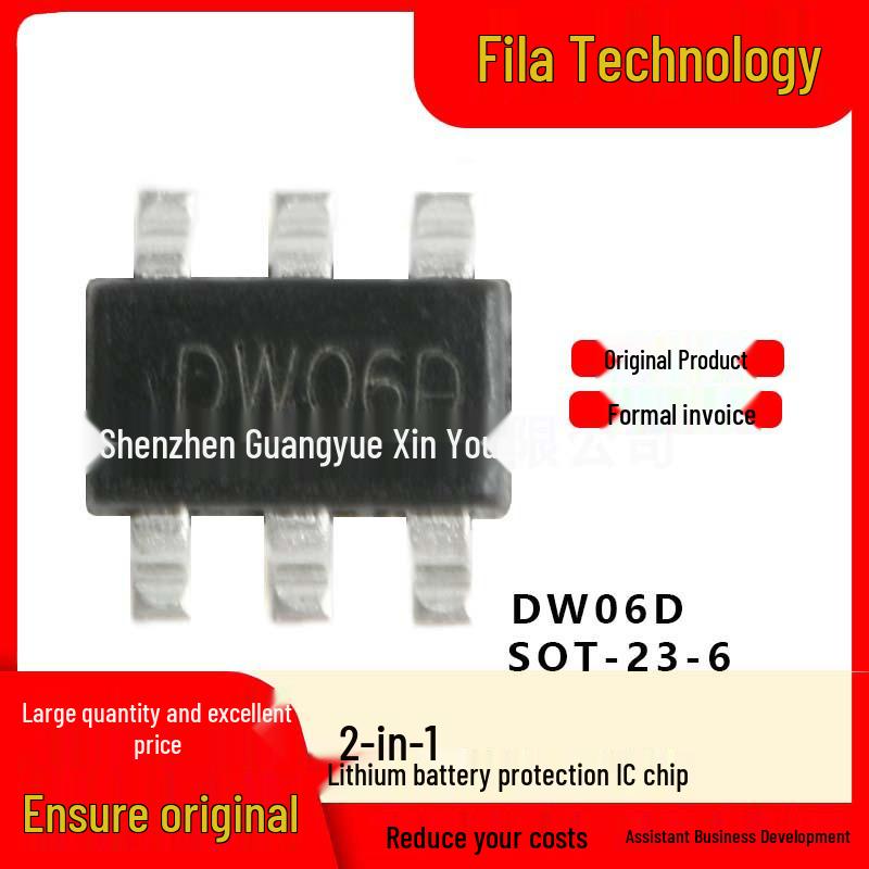 Original DW06D SOT-23-6 Dual Lithium Battery Protection IC Chip Available