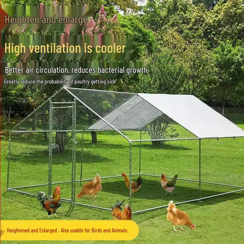 Extra Large Outdoor Rainproof Poultry Coop for Chickens, Pigeons & Peacocks