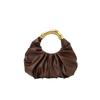 Fashi Borse da Donna Arricciate Manico in Metallo di Lusso Borse a Mano Lusso Morbido PU Pelle Piccola Borsa Tote Elegante Borsa a Pochette da Festa 2026