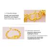 Sand Gold Brass Gold Flower Bracelet Jewelry Vietnamese Sand Gold Plated 24k Gold Bracelet for Women