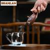 200ml Yixing Purple Clay Teapots Handmade Curve Pot Raw Ore Di Cao Qing Mud Kettle With Strainer Zisha Tea Set Drinkware Craft