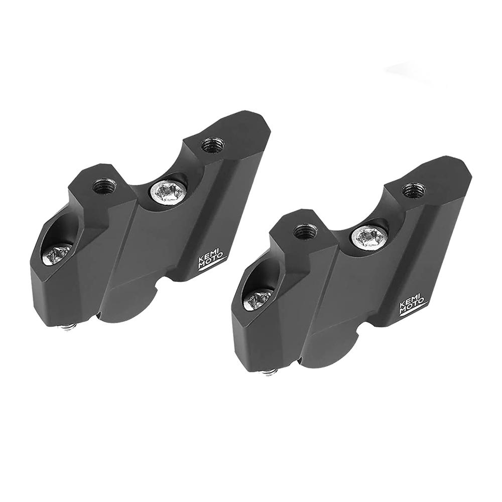 KEMIMOTO Motorcycle Handlebar Riser 38mm Handlebar Riser Bar Mount Clamp Kit for Sportster S 1250 RH1250 SS1250 Moto Accessories чёрный