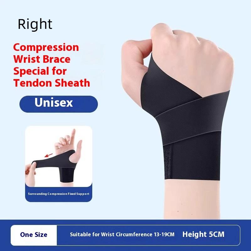 Adjustable Lightweight Wrist Support Compression Sleeve for Joint Stabilization during Fitness Badminton and Sports Activities