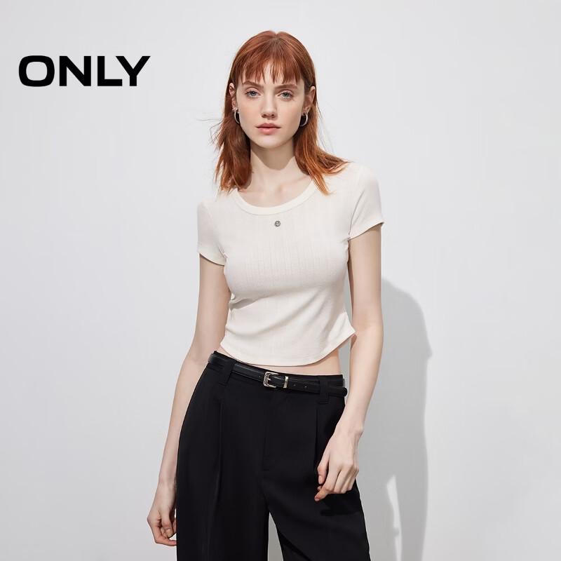 ONLY Women's Slim Fit Sleeveless Top with Metal Tag Detail