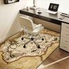 Skyrim Map: A Detailed Guide to Skyrim's Lands and Legends Office Mat Home Decor Office Desk Chair Rugs Chair Carpet for office Chair Mat Gi