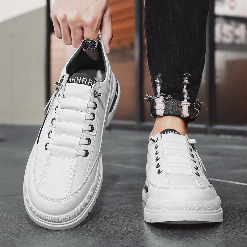 Men's shoes spring and autumn new low-top tooling shoes outdoor sports men's foot cover white casual shoes work wear-resistant shoes