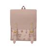 Cartoon printed backpack women's  new fashion large-capacity briefcase niche high-end textured women's bag