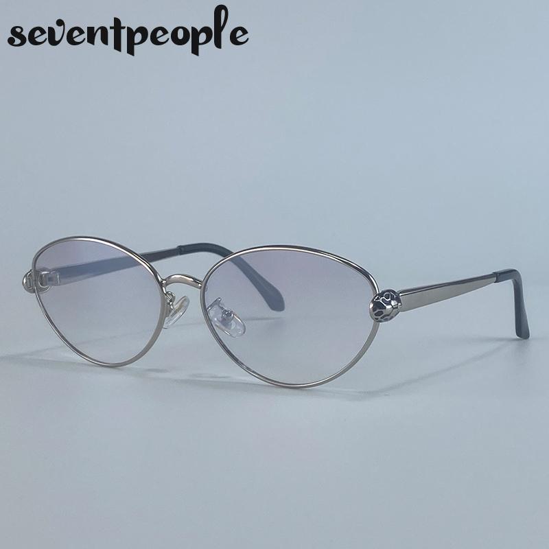 

Vintage Small Frame Oval Sunglasses Women Luxury Brand Trendy Metal Leopard Sun Glasses For Ladies Classic Outdoor Shades