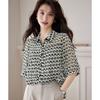 Luxury Loose Commuting 26 Year Summer Women's Shirt Top Women's Chiffon Shirt T-shirt Short Sleeved T-shirt