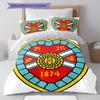 Hearts Heroes Bedding Quilt Set Quilt Cover Pillowcase Home Decoration Birthday Gift (1 * duvet cover + 2 * pillowcase, without core)