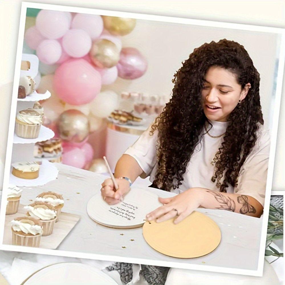 Baptist Party Birthday Message Book Wooden Cover Growth Memo Book Expectant Mothers