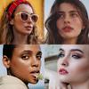 Trendy & Personalized Stainless Steel Press-Fit Nose Ring & Nose Stud Set, Unisex, Rainbow Crystals Sparkling