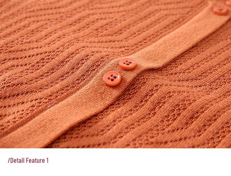 2026 Spring Arrival: Versatile Knit Sweater with Lapel for Middle-Aged and Elderly Women