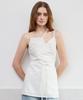 Itove Seoul Layered Sheer Wrap Dress Ivory