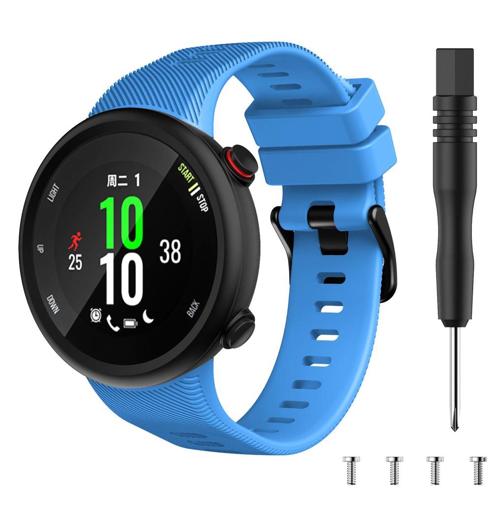 Replacement Watch Strap Band for Garmin Swim 2 / Forerunner 45 Soft Silicone Smart Wristbands Correa Bracelet +tool Wrist Strap