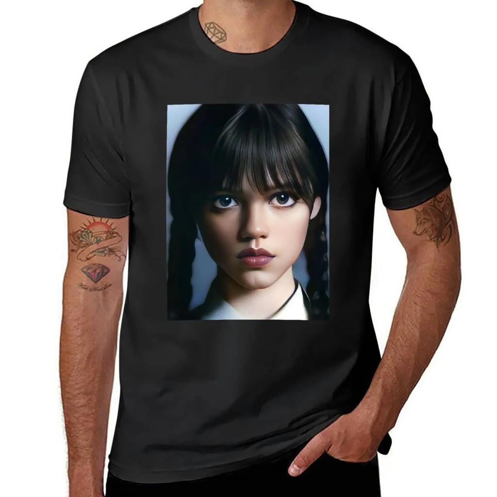 New Merlina Paint Tshirt Blank T Shirts Aesthetic Clothing Sports Fan Tshirts Tshirt For A Boy Big And Tall T Shirts For Unisex