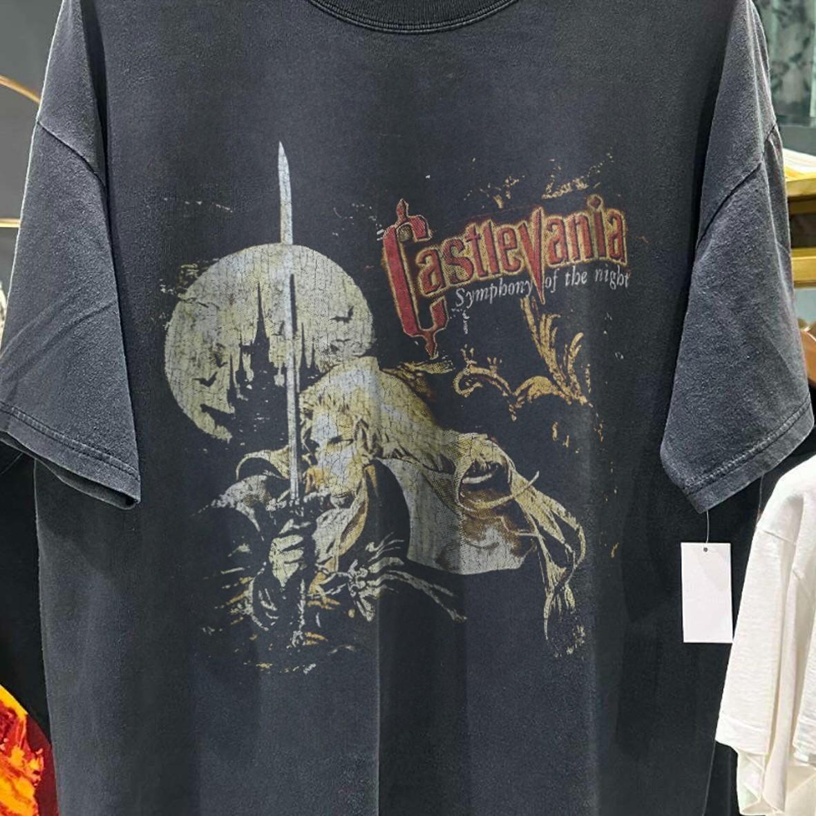1997 Castlevania Sotn Promo T-Shirt Black XXL S