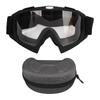 Motorcycle Goggles Sports Cycling Motorcycle Windproof Goggles Bike Off Road Dustproof Glasses Matte Black Frame Transparent Lens