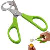 2PCS Stainless Steel Quail Egg Scissors Egg Shell Cutting Scissors Egg Divider Egg Opener Kitchen