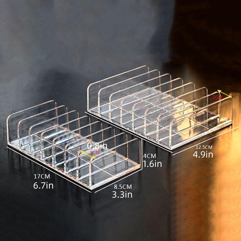 Kosmetikaufbewahrungsbox für den Schreibtisch mit Fächern für Lidschattenpaletten, Puderboxen und Lippenstifte