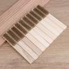 2/5/10Pcs Brass Wire Brush 6x16 Rows - Wood Handle Industrial Cleaning Tool, Surface/Inner Polishing Grinding Supplies