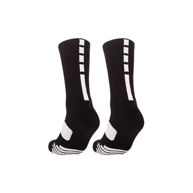 Professional Basketball Socks Non-Slip Elite High-Top Towel Bottom Actual Combat Sports Socks Breathable Medium Tube Training Socks