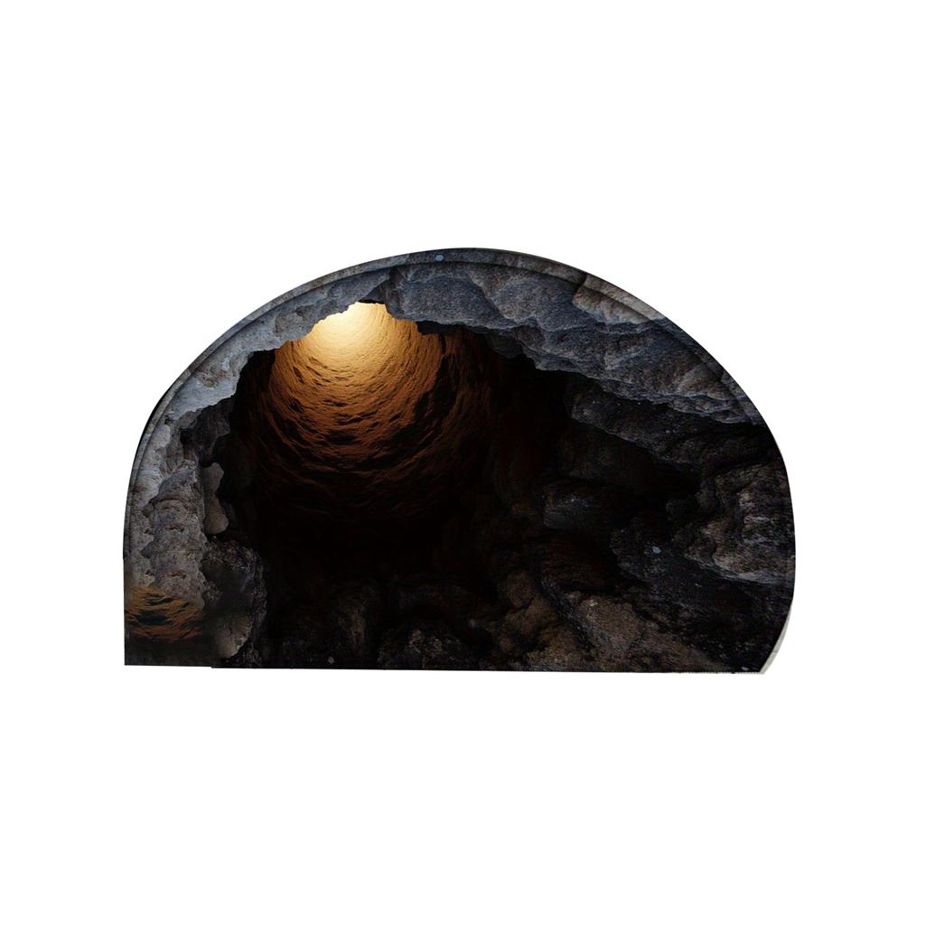 Front Door Mat Indoor Outdoor Entrance, 3D Optical All-Weather Doormat, Optical Rug Ground Crack Rug 3D Rugs, Easy Clean Patio Porch