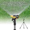 Automatic Watering Sprinkler with 24m Spray Range, 360° Rotation, Adjustable Height, Tripod, Misting, Stainless Steel, Irrigation System for Lawns