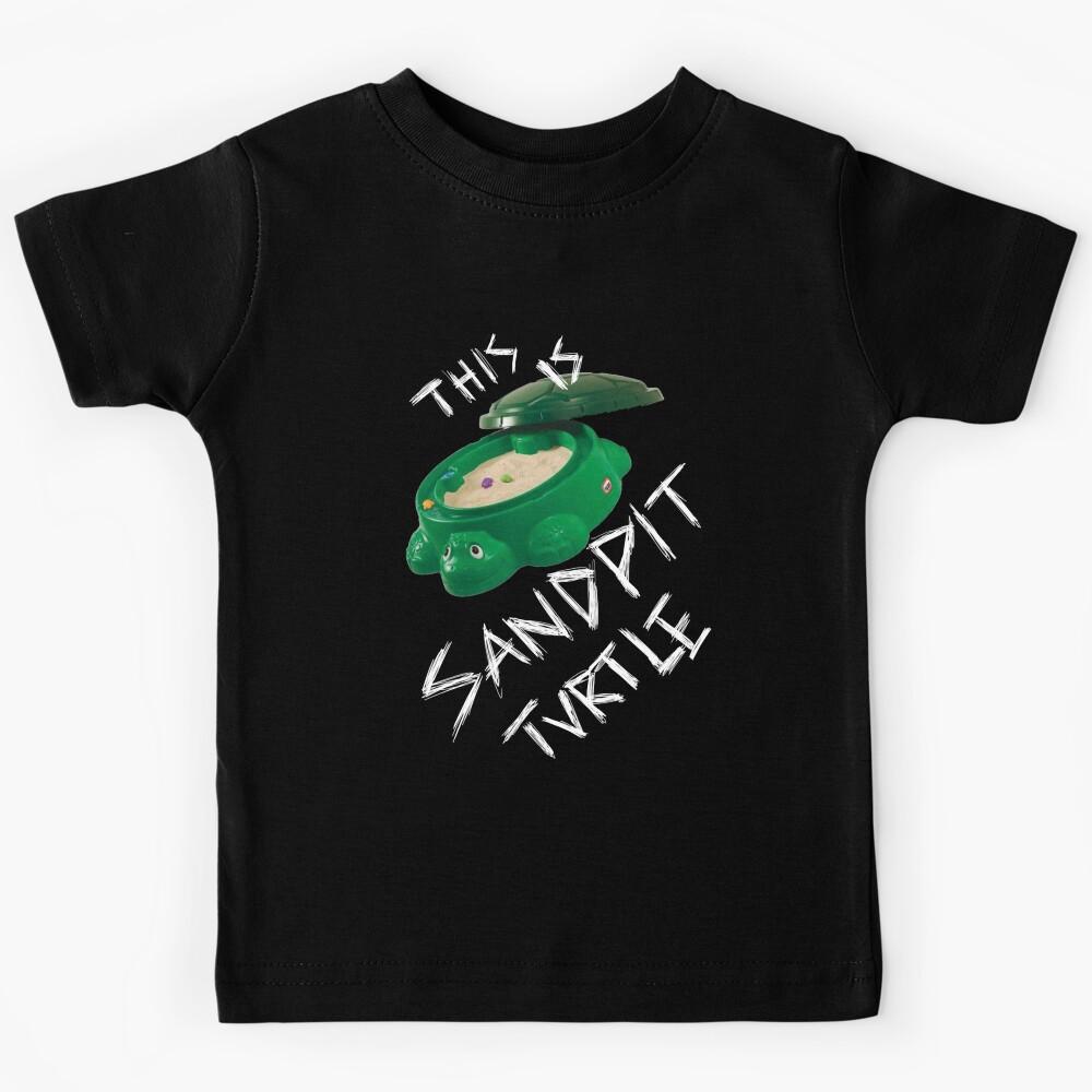 This Is Sandpit Turtle - bmth meme - white on black Kids T-Shirt 170