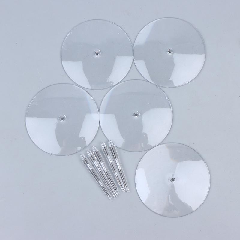 5 Pcs Flying Stems 60Mm Flying Bases For Miniature Wargames Table Games Transparent Flying Base Stand