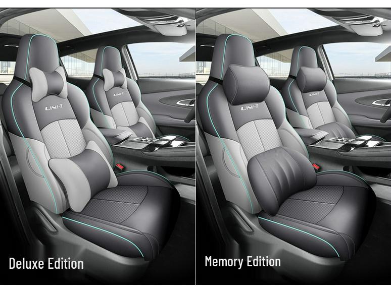 Universal Full Leather Car Seat Cushion for Special Five-Seat Models - New Four-Season Design