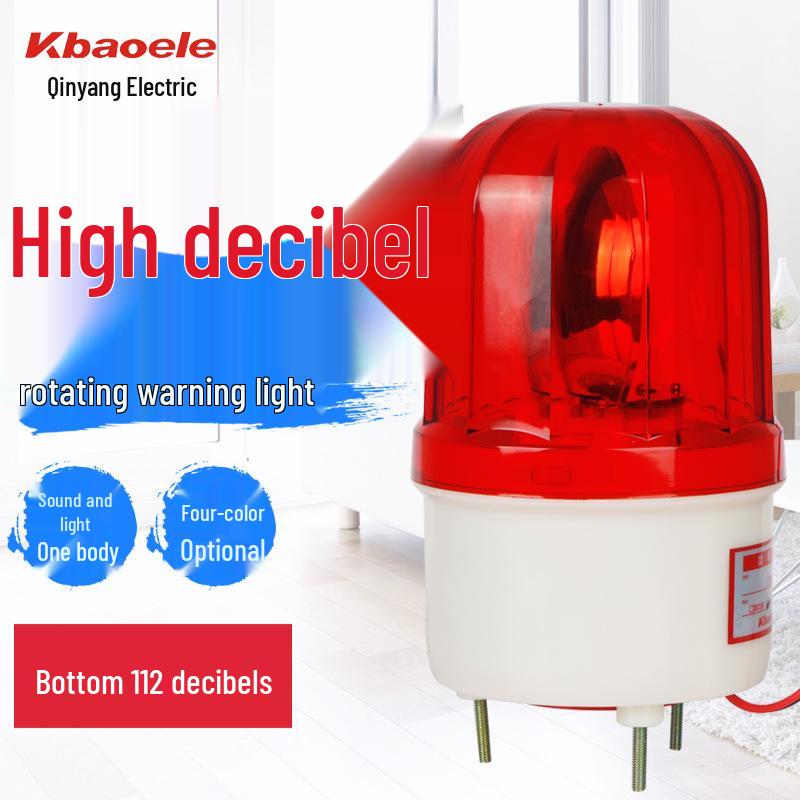 LTE-1101K Rotating Sound and Light Alarm: High-Decibel Warning Signal
