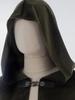 Medieval Hooded Cloak Suede Plush Cape for Halloween & Comic Con Role-Play