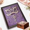 Crystal Pearl Painting 5D DIY Frame Decoration Painting Lion Dance Home Wall Decoration Transparent Pearl Gemstone Painting Picture Art Crafts