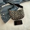 Elegant Women Leopard Print Crossbody Bag - Stylish Large Capacity, Wide Shoulder Strap, Zipper Closure, Perfect for Daily Use