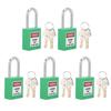 5Sets 38mm Padlock Lockout Tagout HardWearing with 10 Keys Writable Label for Machine Building