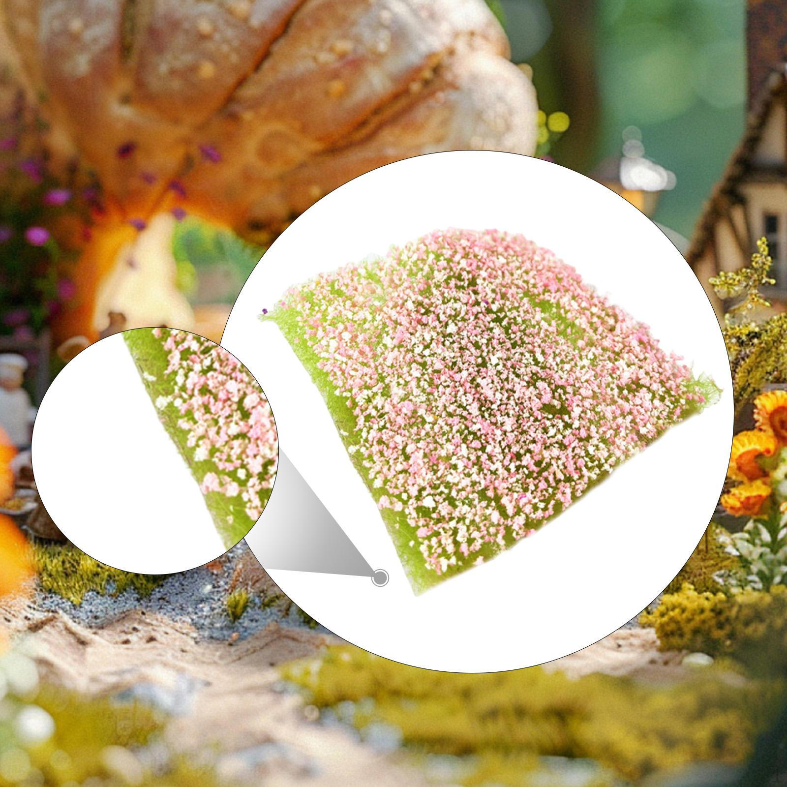 

Аксессуар для искусственной травы для макета местности и железной дороги pink