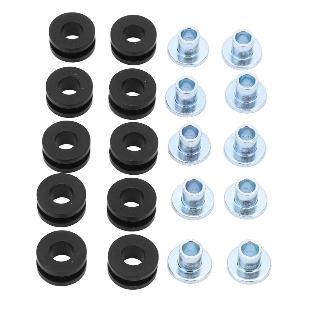 10 Sets Motorcycle Grommets Bolt Kit Rubber Metal Fairings Accessories Replacement for Suzuki