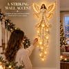 LED Light Angel Blessing Starfall Wall Light Glowing Christmas Trail Wall Light  Home Decoration
