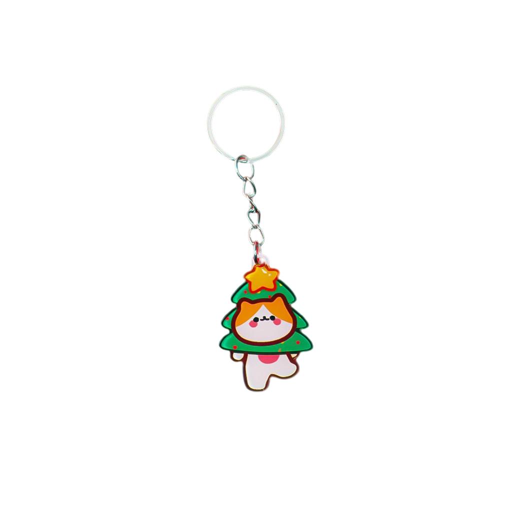 

Key Chain Holder Animal Home Car Keychain Ring Portable Handbag Wallet Bag Decoration Keyring Pendant Jewelry Festival type 2