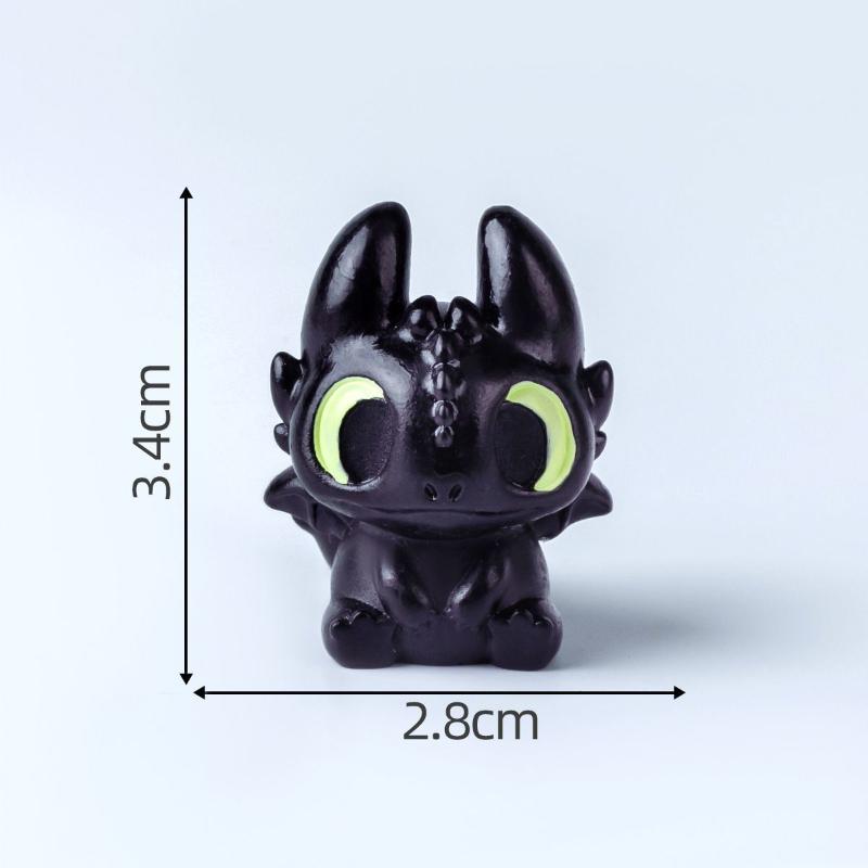 Dragon Taming Master Cartoon Toothless Couple Cute Grain Doll DIY Decoration Accessories Car carried Desktop Small Ornament