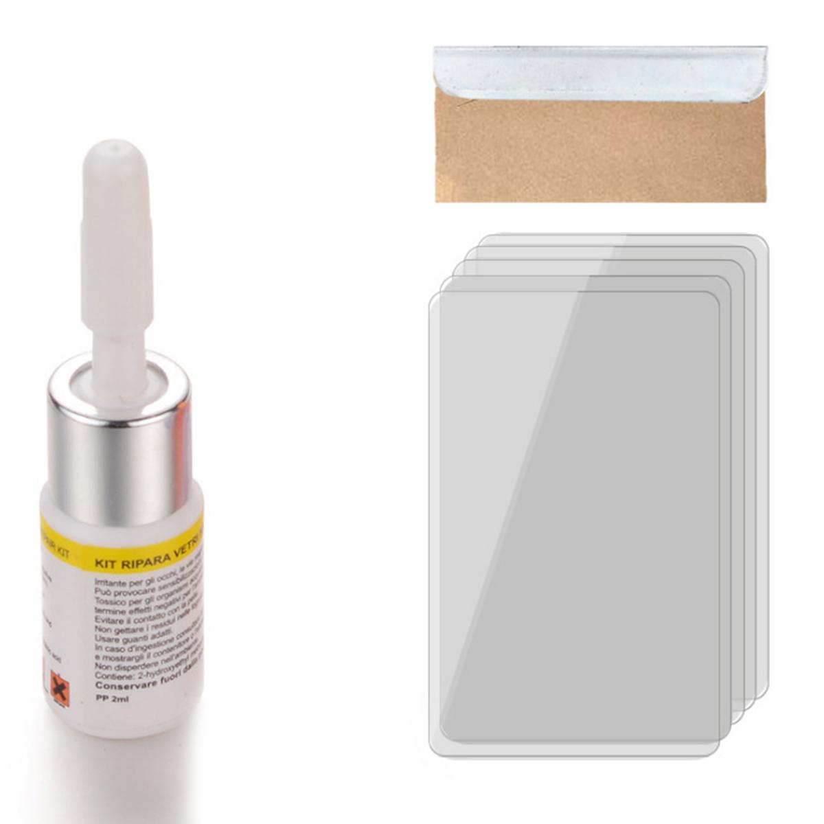 Ремонт трещин лобового стекла автомобиля Сделай сам Ремонт стекол автомобиля Экранов телефонов Комплект клей для отверждения стекла Восстановление царапин и трещин автомобильного стекла