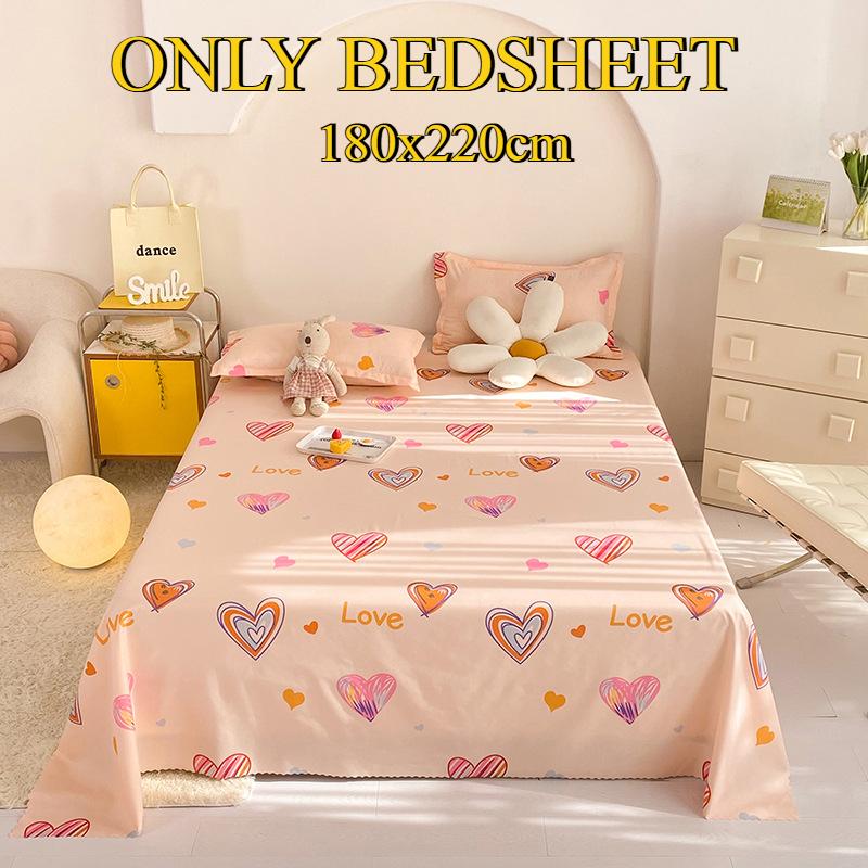 Bettlaken Hautfreundlich Gebürstet Verdickt Doppel Einzelbett Mehrspezifikationslaken für Alle Jahreszeiten