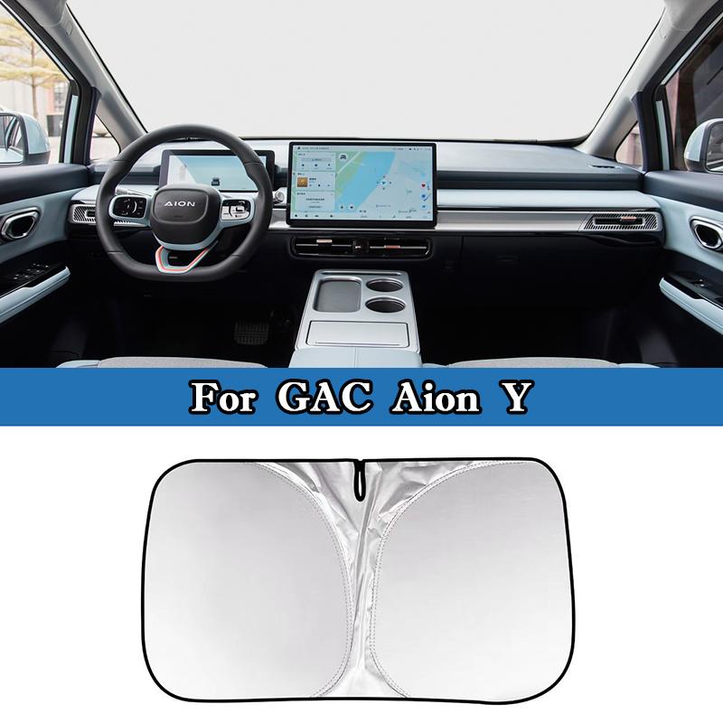 

For GAC Aion S V Y LX Car Windshield Sunshades Cover Foldable Front Window Sun Visor Blocks UV Refletive Protection Cover