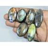 260Cts. Natural Purple Labradorite Spectrolite Oval Loose Gemstone 6Pcs Lot LL-1164