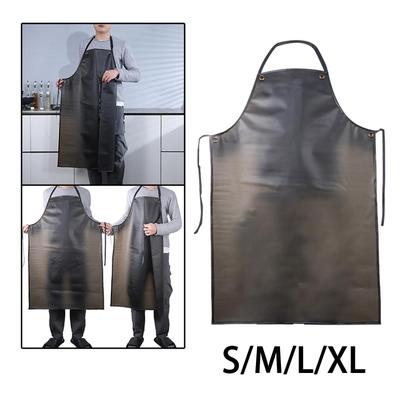 Waterproof Apron Oil Resistant Lightweight Wear Resistant PVC Industrial Apron for Dishwashing Fish Cleaning Butcher Lab Work