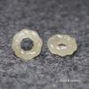Natural Hetian Jade Qinghai Donut Spacer Bead Carving - Small DIY Accessory