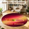 Round Rug Custom NameUnion Berlin FC Pattern Non Slip Carpet Home Floor Decor