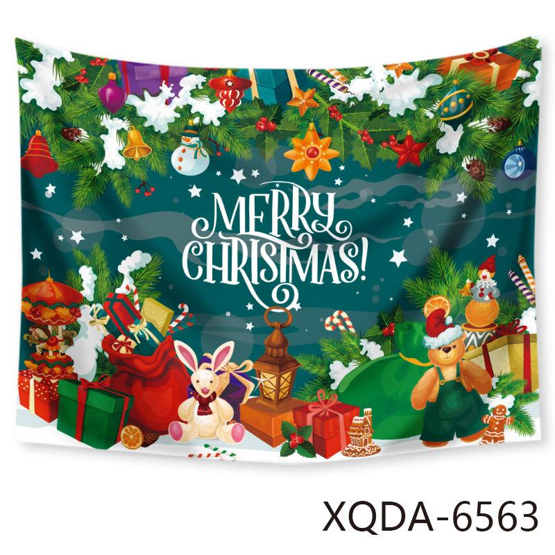 Christmas Tree Tapestry Santa Claus Hanging Cloth Background Cloth Christmas Tree